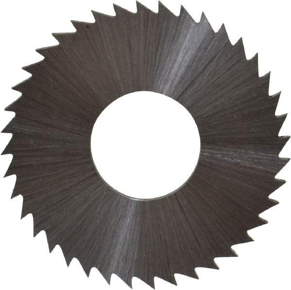 Controx - 1" Diam x 0.0469" Blade Thickness x 3/8" Arbor Hole Diam, 40 Tooth Slitting and Slotting Saw - Arbor Connection, Right Hand, Uncoated, Cobalt, Concave Ground, Contains Keyway - Caliber Tooling