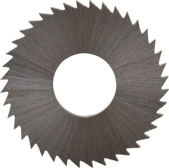 Controx - 1" Diam x 1/16" Blade Thickness x 3/8" Arbor Hole Diam, 40 Tooth Slitting and Slotting Saw - Arbor Connection, Right Hand, Uncoated, Cobalt, Concave Ground, Contains Keyway - Caliber Tooling