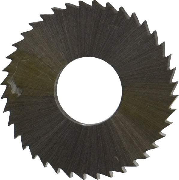 Controx - 1" Diam x 0.0938" Blade Thickness x 3/8" Arbor Hole Diam, 40 Tooth Slitting and Slotting Saw - Arbor Connection, Right Hand, Uncoated, Cobalt, Concave Ground, Contains Keyway - Caliber Tooling