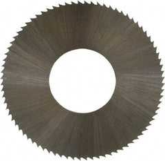 Controx - 1-1/4" Diam x 0.0156" Blade Thickness x 1/2" Arbor Hole Diam, 80 Tooth Slitting and Slotting Saw - Arbor Connection, Right Hand, Uncoated, High Speed Steel, Concave Ground - Caliber Tooling