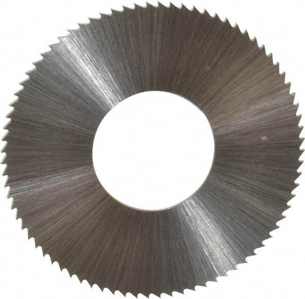 Controx - 1-1/4" Diam x 0.0313" Blade Thickness x 1/2" Arbor Hole Diam, 80 Tooth Slitting & Slotting Saw - Arbor Connection, Right Hand, Uncoated, M2 High Speed Steel, Concave Ground - Caliber Tooling