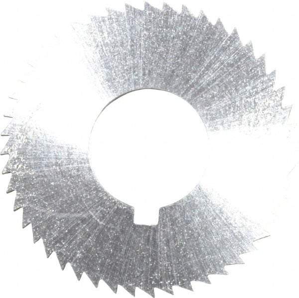 Controx - 1-1/4" Diam x 1/16" Blade Thickness x 1/2" Arbor Hole Diam, 48 Tooth Slitting and Slotting Saw - Arbor Connection, Right Hand, Uncoated, Cobalt, Concave Ground, Contains Keyway - Caliber Tooling