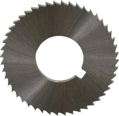 Controx - 1-1/4" Diam x 0.0781" Blade Thickness x 1/2" Arbor Hole Diam, 48 Tooth Slitting and Slotting Saw - Arbor Connection, Right Hand, Uncoated, Cobalt, Concave Ground, Contains Keyway - Caliber Tooling