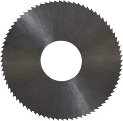 Controx - 1-1/2" Diam x 0.0156" Blade Thickness x 1/2" Arbor Hole Diam, 80 Tooth Slitting and Slotting Saw - Arbor Connection, Right Hand, Uncoated, High Speed Steel, Concave Ground - Caliber Tooling