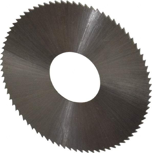 Controx - 1-1/2" Diam x 0.018" Blade Thickness x 1/2" Arbor Hole Diam, 80 Tooth Slitting and Slotting Saw - Arbor Connection, Right Hand, Uncoated, High Speed Steel, Concave Ground - Caliber Tooling