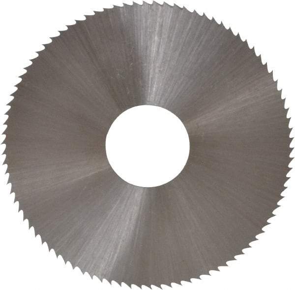 Controx - 1-3/4" Diam x 0.018" Blade Thickness x 1/2" Arbor Hole Diam, 90 Tooth Slitting and Slotting Saw - Arbor Connection, Right Hand, Uncoated, High Speed Steel, Concave Ground - Caliber Tooling