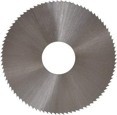 Controx - 1-3/4" Diam x 0.018" Blade Thickness x 1/2" Arbor Hole Diam, 90 Tooth Slitting and Slotting Saw - Arbor Connection, Right Hand, Uncoated, High Speed Steel, Concave Ground - Caliber Tooling