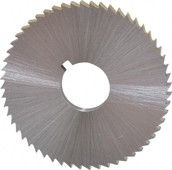 Controx - 2" Diam x 0.0156" Blade Thickness x 5/8" Arbor Hole Diam, 132 Tooth Slitting and Slotting Saw - Arbor Connection, Right Hand, Uncoated, High Speed Steel, Concave Ground - Caliber Tooling