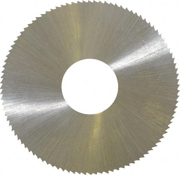 Controx - 2" Diam x 0.025" Blade Thickness x 5/8" Arbor Hole Diam, 100 Tooth Slitting & Slotting Saw - Arbor Connection, Right Hand, Uncoated, M2 High Speed Steel, Concave Ground - Caliber Tooling