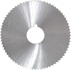 Controx - 2-1/2" Diam x 1/16" Blade Thickness x 5/8" Arbor Hole Diam, 72 Tooth Slitting and Slotting Saw - Arbor Connection, Right Hand, Uncoated, Cobalt, Concave Ground, Contains Keyway - Caliber Tooling