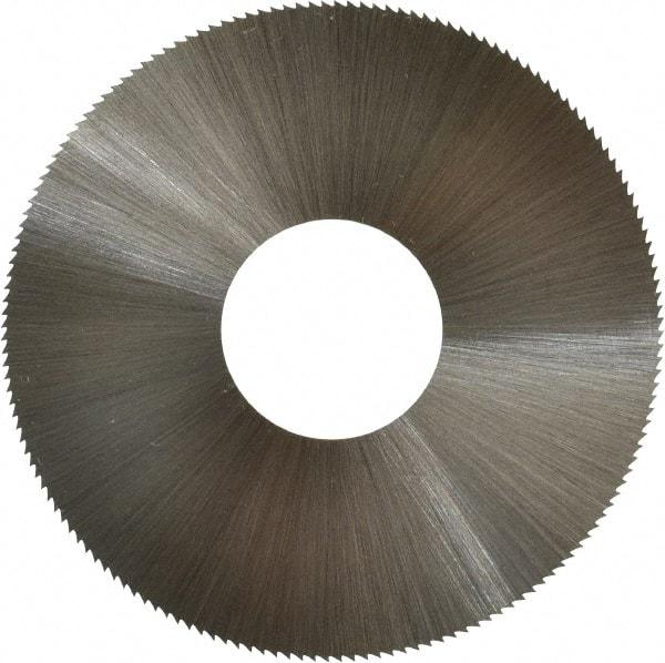 Controx - 3" Diam x 0.014" Blade Thickness x 1" Arbor Hole Diam, 160 Tooth Slitting and Slotting Saw - Arbor Connection, Right Hand, Uncoated, High Speed Steel, Concave Ground - Caliber Tooling