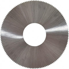 Controx - 3" Diam x 0.02" Blade Thickness x 1" Arbor Hole Diam, 160 Tooth Slitting and Slotting Saw - Arbor Connection, Right Hand, Uncoated, High Speed Steel, Concave Ground - Caliber Tooling