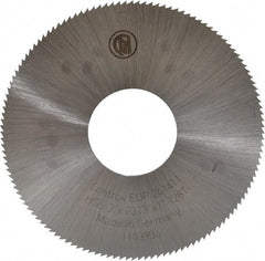 Controx - 3" Diam x 0.0313" Blade Thickness x 1" Arbor Hole Diam, 128 Tooth Slitting & Slotting Saw - Arbor Connection, Right Hand, Uncoated, M2 High Speed Steel, Concave Ground - Caliber Tooling