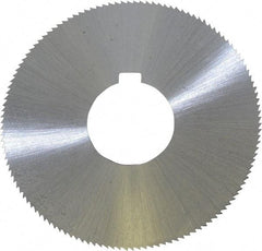 Controx - 3" Diam x 0.0469" Blade Thickness x 1" Arbor Hole Diam, 128 Tooth Slitting and Slotting Saw - Arbor Connection, Right Hand, Uncoated, Cobalt, Concave Ground, Contains Keyway - Caliber Tooling