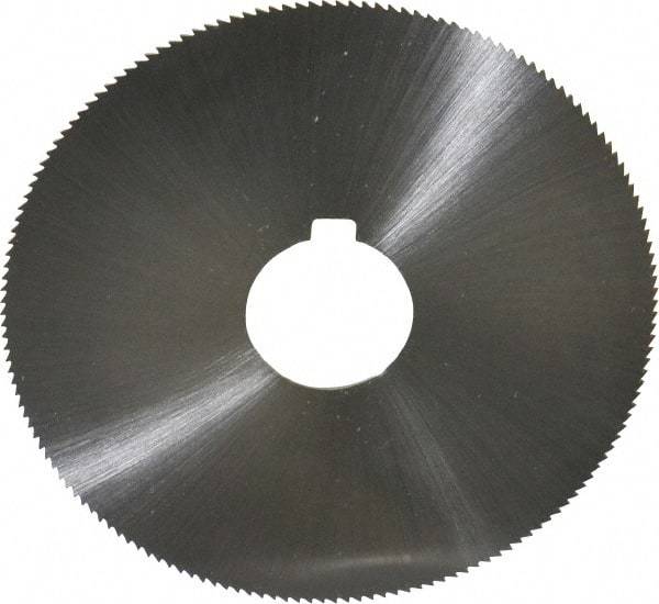 Controx - 4" Diam x 0.0313" Blade Thickness x 1" Arbor Hole Diam, 160 Tooth Slitting and Slotting Saw - Arbor Connection, Right Hand, Uncoated, Cobalt, Concave Ground - Caliber Tooling