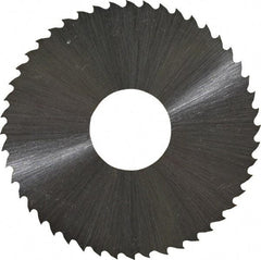 Controx - 2" Diam x 0.02" Blade Thickness x 5/8" Arbor Hole Diam, 48 Tooth Slitting and Slotting Saw - Arbor Connection, Right Hand, Uncoated, High Speed Steel, 15° Rake, Concave Ground - Caliber Tooling