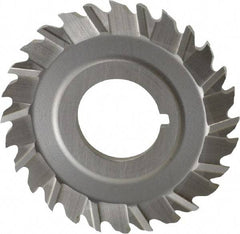 Controx - 2-1/2" Blade Diam x 1/8" Blade Thickness, 7/8" Hole, 28 Teeth, Cobalt Side Chip Saw - Staggered Tooth, Arbor Connection, Right Hand Cut, Uncoated, with Keyway - Caliber Tooling