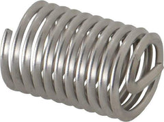 Heli-Coil - 1/2-13 UNC, 1" OAL, Free Running Helical Insert - 14-1/8 Free Coils, Tanged, Stainless Steel, 2D Insert Length - Caliber Tooling