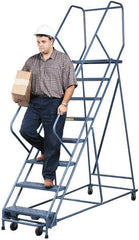 Gillis - 7-1/2' High 300 Lb Capacity 6 Step Rolling Ladder - Caliber Tooling