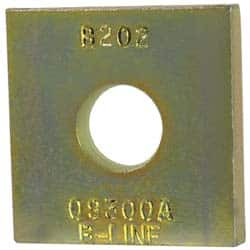 Cooper B-Line - 1/2" Rod, Zinc Dichromate Steel Square Strut Washer - 1/2" Bolt - Caliber Tooling