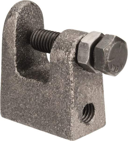 Cooper B-Line - 3/4" Max Flange Thickness, 3/8" Rod Top Beam Clamp - 400 Lb Capacity, Malleable Iron - Caliber Tooling