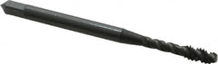 OSG - #6-32 UNC 3 Flute 3B Modified Bottoming Spiral Flute Tap - Vanadium High Speed Steel, Oxide Finish, 2" OAL, Right Hand Flute, Right Hand Thread, H2, Series 290 - Caliber Tooling