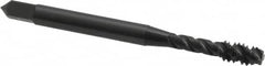 OSG - #10-24 UNC 3 Flute Modified Bottoming Spiral Flute Tap - Vanadium High Speed Steel, Oxide Finish, 2-3/8" OAL, Right Hand Flute, Right Hand Thread, H5, Series 290 - Caliber Tooling