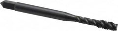 OSG - #10-32 UNF 3 Flute 3B Modified Bottoming Spiral Flute Tap - Vanadium High Speed Steel, Oxide Finish, 2-3/8" OAL, Right Hand Flute, Right Hand Thread, H2, Series 290 - Caliber Tooling