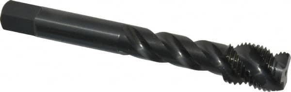 OSG - 1/2-20 UNF 3 Flute 3B Modified Bottoming Spiral Flute Tap - Vanadium High Speed Steel, Oxide Finish, 3-3/8" OAL, Right Hand Flute, Right Hand Thread, H3, Series 290 - Caliber Tooling