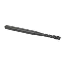 OSG - M3x0.50 Metric Coarse 3 Flute 6H Modified Bottoming Spiral Flute Tap - Vanadium High Speed Steel, Oxide Finish, 1-15/16" OAL, Right Hand Flute, Right Hand Thread, D3, Series 299 - Caliber Tooling