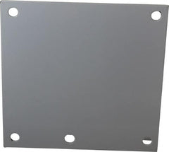 Cooper B-Line - 4-1/4" OAW x 4-1/4" OAH Powder Coat Finish Electrical Enclosure Nonperforated Panel - 6" x 6" Box, 14 Gauge Steel, Use with 664 RHC/664-1 - Caliber Tooling