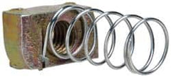 Cooper B-Line - 1/2-13" Rod, Zinc Dichromate Steel Spring Strut Nut - 2000 Lb Capacity, 1/2-13" Bolt, Used with Cooper B Line B22, B24, B26 & B32 Channel & Strut - Caliber Tooling