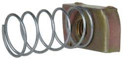 Cooper B-Line - 3/8-16" Rod, Zinc Dichromate Steel Spring Strut Nut - 1100 Lb Capacity, 3/8-16" Bolt - Caliber Tooling