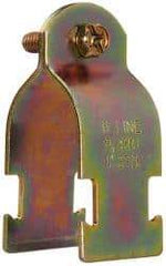 Cooper B-Line - 1" Pipe, 14 Gauge" Pipe or Conduit Clamp - Zinc Dichromate, 600 Lb Capacity, Rigid & IMC Conduit - Caliber Tooling