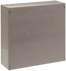 Cooper B-Line - Steel Junction Box Enclosure Screw Flat Cover - NEMA 1, 24" Wide x 24" High x 8" Deep - Caliber Tooling