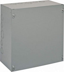 Cooper B-Line - Steel Junction Box Enclosure Screw Flat Cover - NEMA 1, 12" Wide x 12" High x 6" Deep - Caliber Tooling