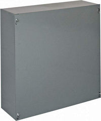 Cooper B-Line - Steel Junction Box Enclosure Screw Flat Cover - NEMA 1, 18" Wide x 18" High x 6" Deep - Caliber Tooling