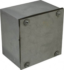 Cooper B-Line - Steel Junction Box Enclosure Screw Flat Cover - NEMA 3, 12, 6" Wide x 6" High x 4" Deep, Dust-tight & Rainproof - Caliber Tooling