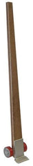 Vestil - 4,250 Lbs. Load Limit 7 Ft. Long Pry Bar Lever Dolly - 7 Inches Wide x 4 Inch Deep Nose, Hardwood Handle, Poly-On-Steel Wheels - Caliber Tooling