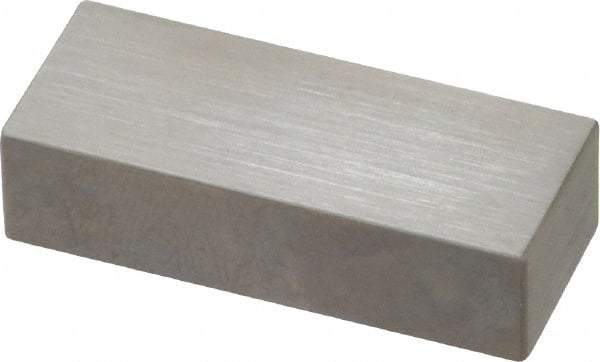 Mitutoyo - 0.55" Rectangular Steel Gage Block - Accuracy Grade AS-1, Includes Certificate of Inspection - Caliber Tooling