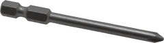 Wera - #1 Phillips Screwdriver Bit - 1/4" Drive, 2-3/4" OAL - Caliber Tooling