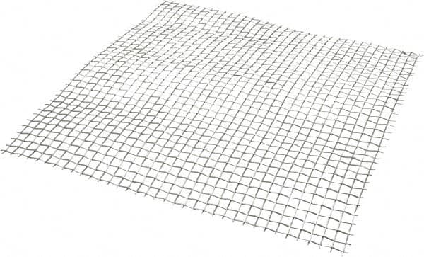 Value Collection - 18 Gage, 0.047 Inch Wire Diameter, 3 x 3 Mesh per Linear Inch, Stainless Steel, Welded Fabric Wire Cloth - 0.287 Inch Opening Width, 12 Inch Wide x 12 Inch Stock Length - Caliber Tooling