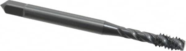 OSG - #10-24 UNC 3 Flute Modified Bottoming Spiral Flute Tap - Vanadium High Speed Steel, Oxide Finish, 2-3/8" OAL, Right Hand Flute, Right Hand Thread, H2, Series 303 - Caliber Tooling