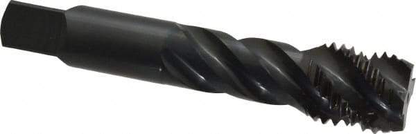 OSG - 1-8 UNC 4 Flute 3B Modified Bottoming Spiral Flute Tap - Vanadium High Speed Steel, Oxide Finish, 5-1/8" OAL, Right Hand Flute, Right Hand Thread, H4, Series 303 - Caliber Tooling