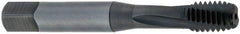 OSG - 7/16-20 UNF 3 Flute Bottoming Spiral Flute Tap - Powdered Metal, Oxide Finish, 3-5/32" OAL, Right Hand Flute, Right Hand Thread, H5, Series 313NI - Caliber Tooling