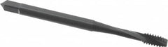 OSG - #6-32 UNC 2 Flute Modified Bottoming Spiral Flute Tap - Powdered Metal, Oxide Finish, 2" OAL, Right Hand Flute, Right Hand Thread, H4, Series 313 - Caliber Tooling