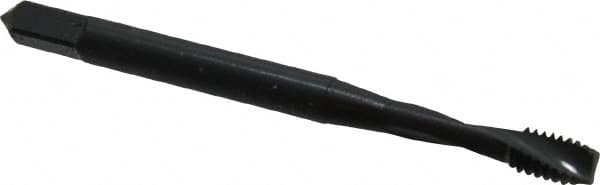 OSG - #8-32 UNC 2 Flute 3B Modified Bottoming Spiral Flute Tap - Powdered Metal, Oxide Finish, 2-1/8" OAL, Right Hand Flute, Right Hand Thread, H2, Series 313 - Caliber Tooling