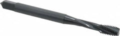 OSG - #10-32 UNF 3 Flute Modified Bottoming Spiral Flute Tap - Powdered Metal, Oxide Finish, 2-3/8" OAL, Right Hand Flute, Right Hand Thread, Oversize, H5, Series 313 - Caliber Tooling