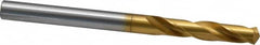 OSG - Letter E (1/4) 130° Spiral Flute Cobalt Screw Machine Drill Bit - TiN Finish, Right Hand Cut, 1-3/8" Flute Length, 3-3/16" OAL, Standard Point, Straight Shank - Caliber Tooling