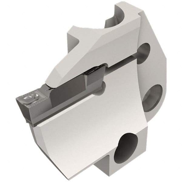 Iscar - 4mm Groove Width, 14mm Max Depth of Cut, Left Hand Cut, HFPAD Indexable Grooving Blade - DGN/DGNC/DGNM-C, DGNM-J/JS/JT, DGN-UT/UA, GRIP, HFPR/L, HGPL Insert Style, Series Modular Grip - Caliber Tooling